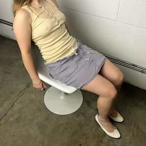 Lavender Midi Cargo Style Skirt